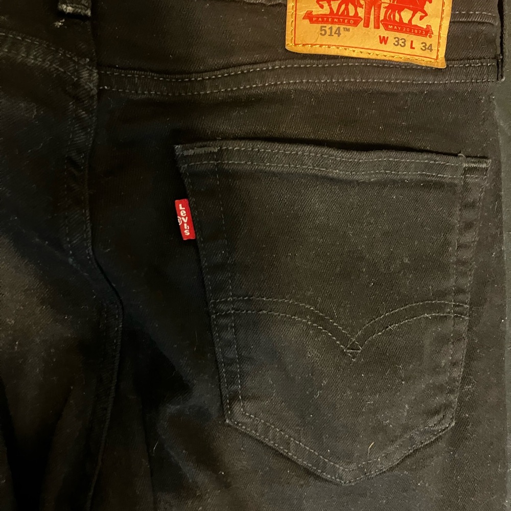Levi's Black Straight Jeans Classic Style